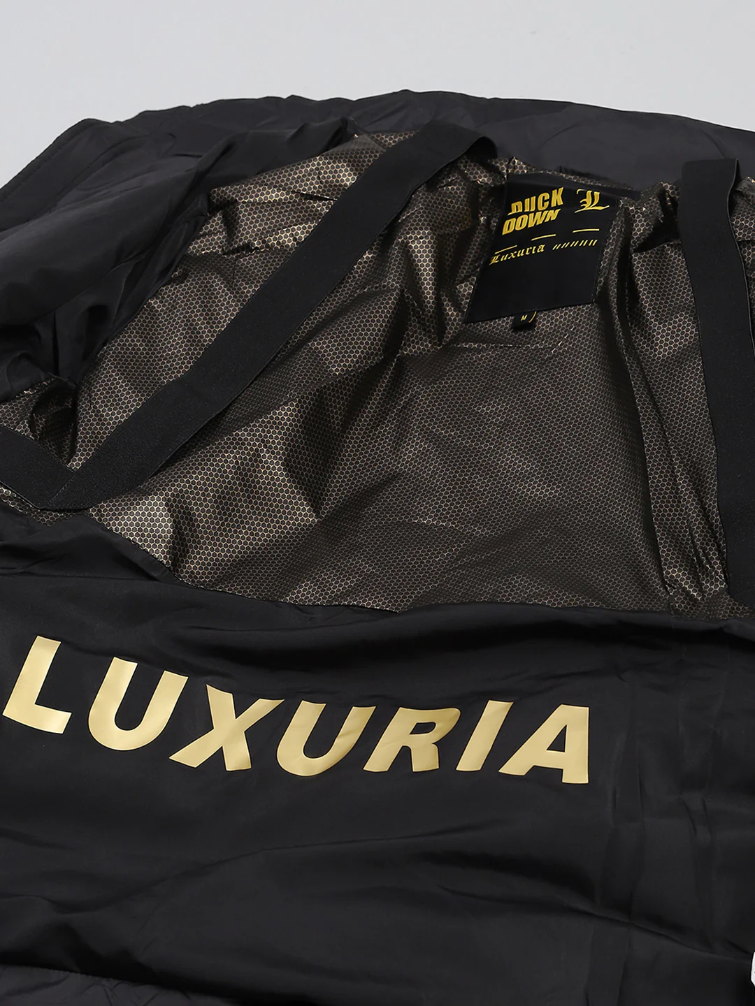 Luxuria Men Black Compressible Duck Down Hooded Jacket - Image 9