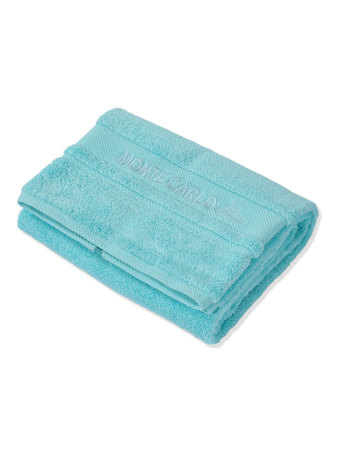 Luxury Aqua Blue 100% Cotton Solid 625 GSM Bath Towel Eusapia 1 Pc Box Pack - Image 4