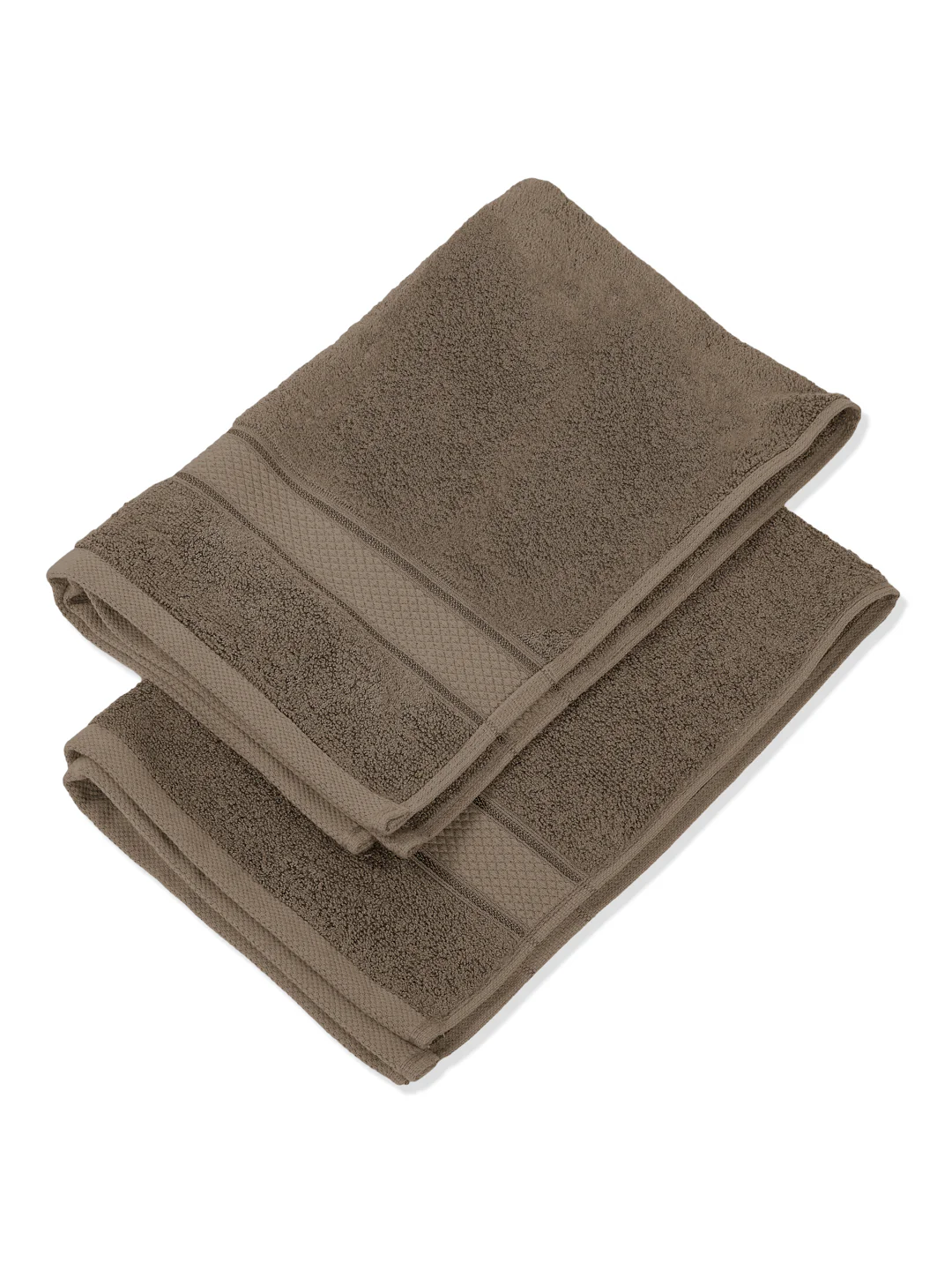 Luxury Brown Bamboo Cotton Solid 600 GSM Hand Towel Eco Bamboo 2 Pc Set Pvc Pack - Image 6