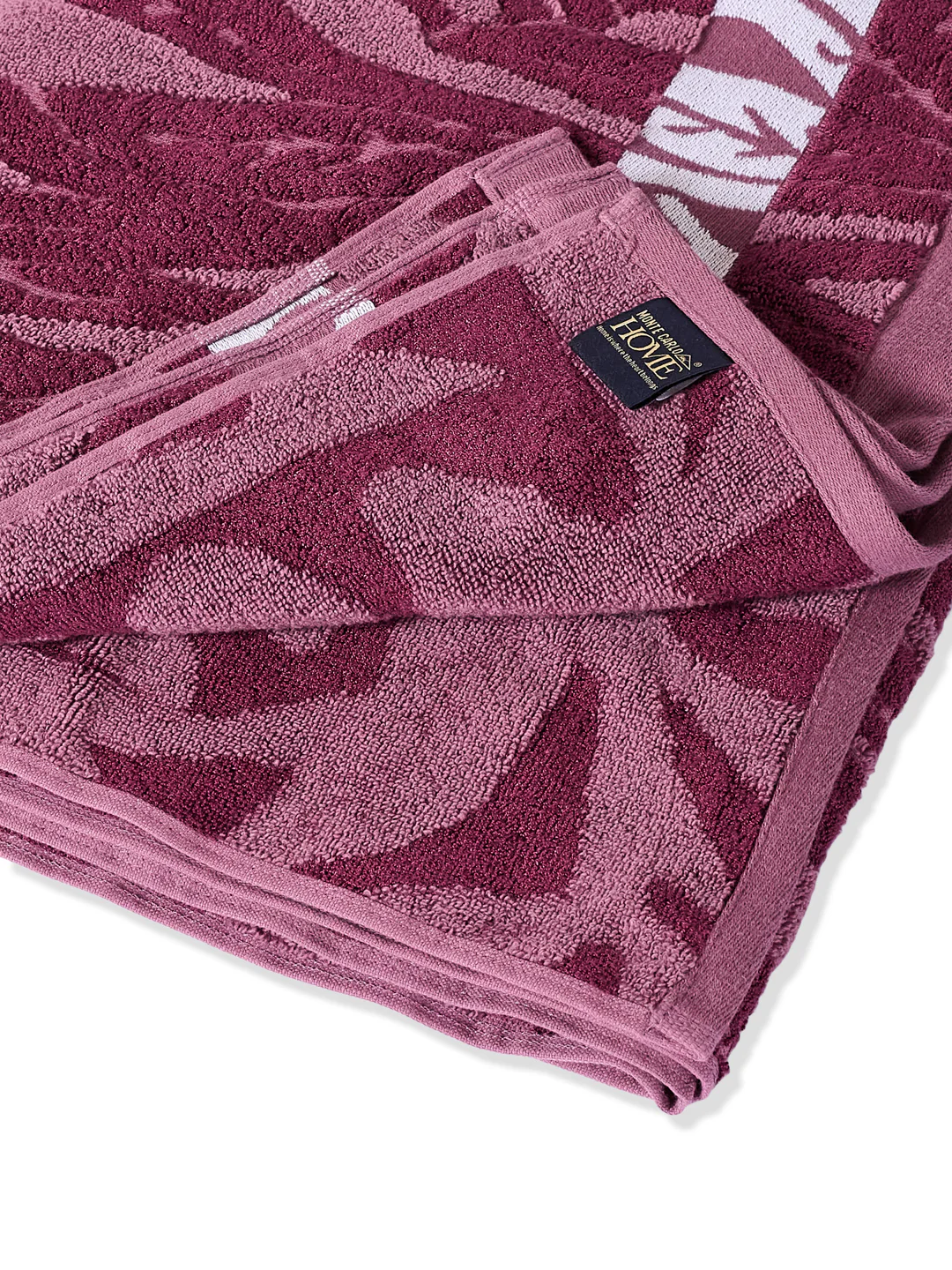 Luxury Burgundy Bamboo Cotton Self Design 630 GSM Bath Towel Eco Bamboo Bliss 1 Pc Box Pack - Image 5