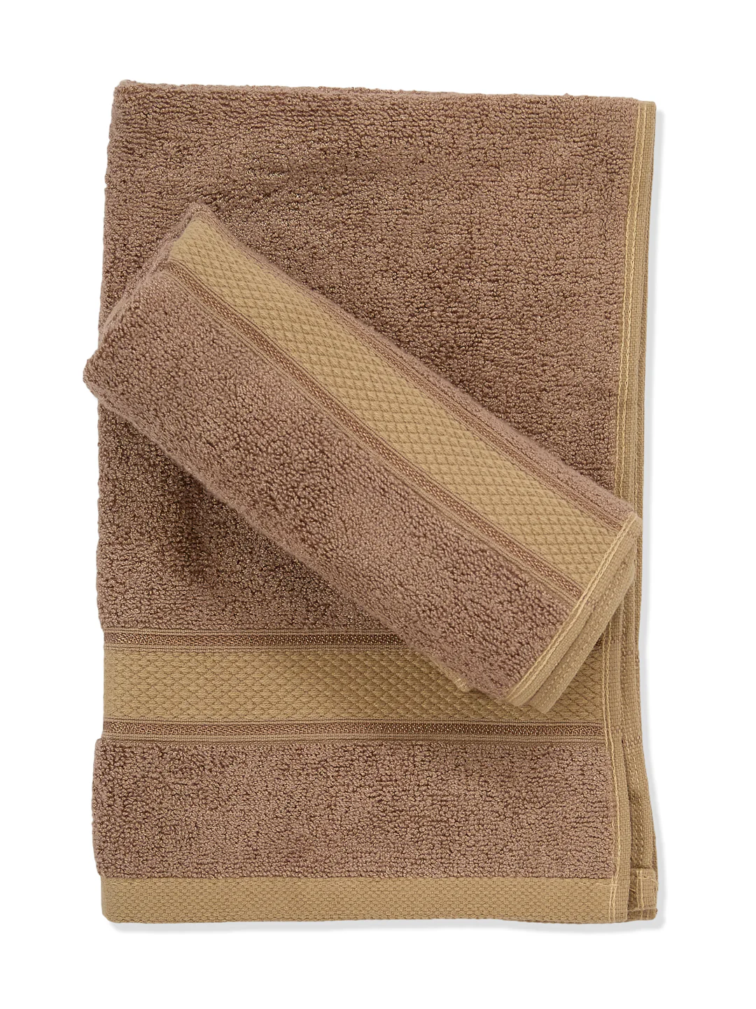 Luxury Camel Brown Bamboo Cotton Solid 600 GSM Hand Towel Eco Bamboo 2 Pc Set Pvc Pack - Image 4