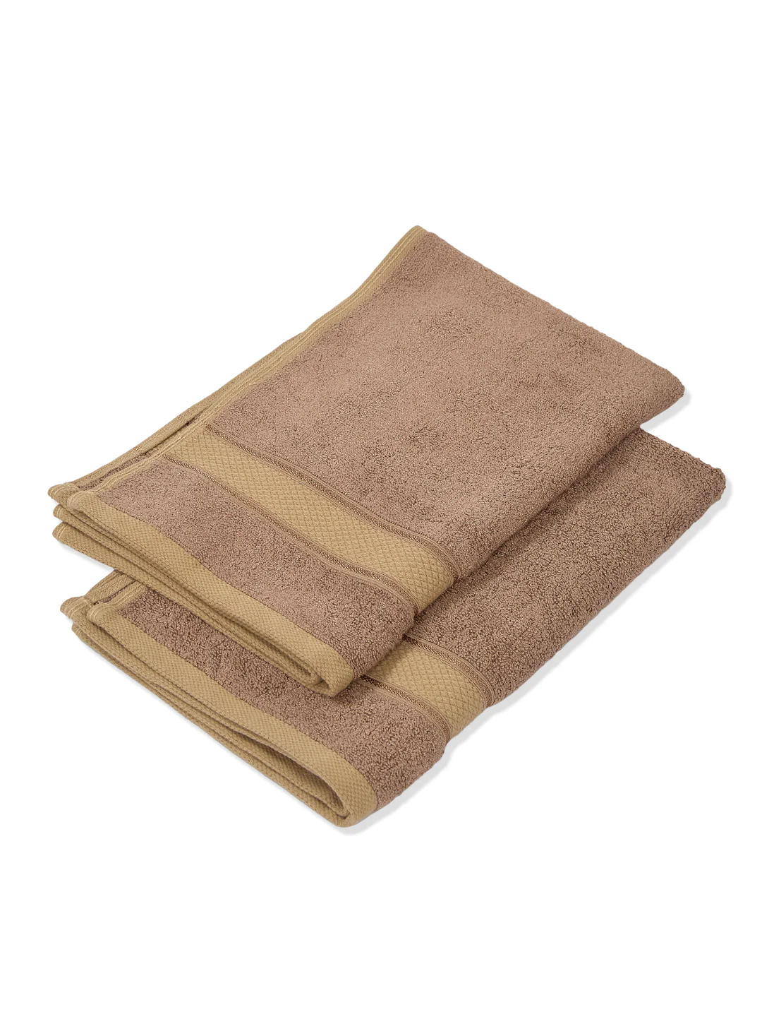 Luxury Camel Brown Bamboo Cotton Solid 600 GSM Hand Towel Eco Bamboo 2 Pc Set Pvc Pack - Image 6