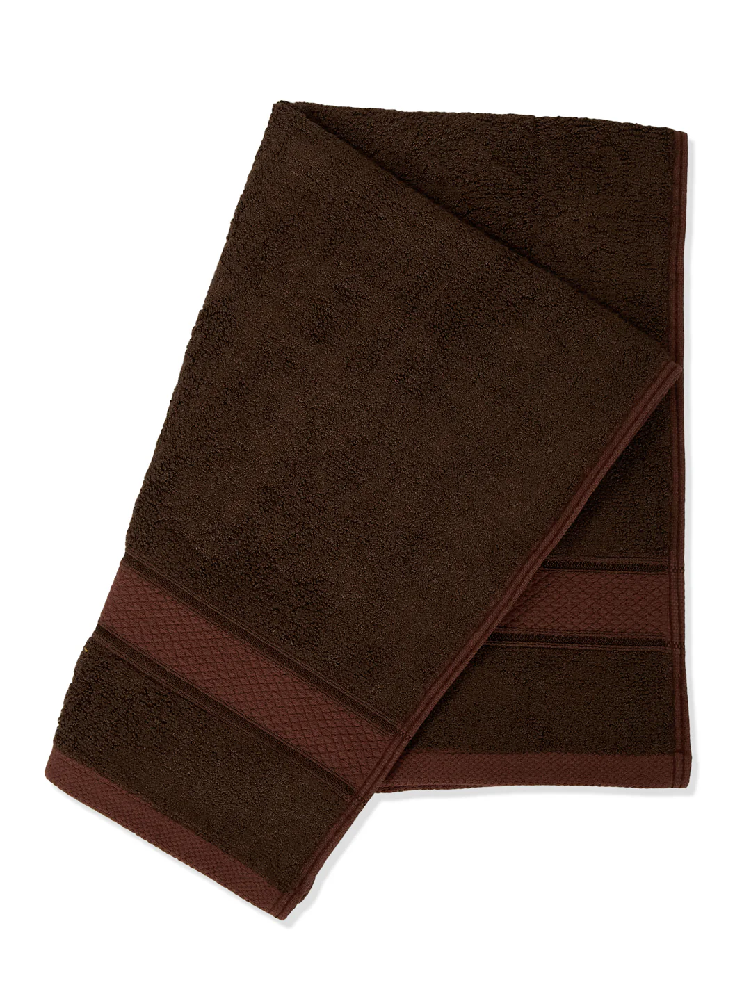 Luxury Dark Brown Bamboo Cotton Solid 600 GSM Hand Towel Eco Bamboo 2 Pc Set Pvc Pack - Image 7