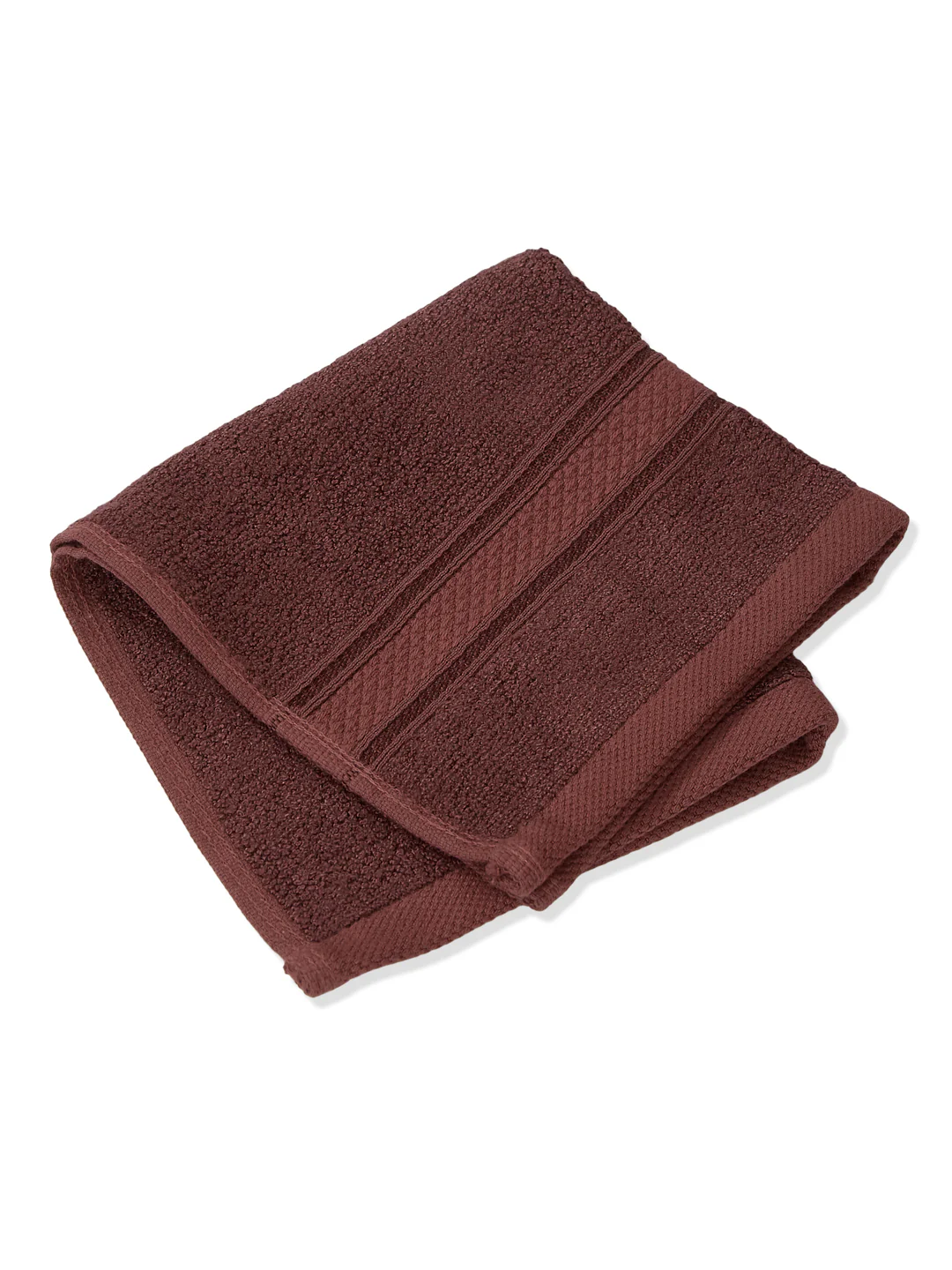 Luxury Deep Taupe Solid 600 GSM Face Towel 4 Pc Set (Eco Bamboo Collection) - Image 3