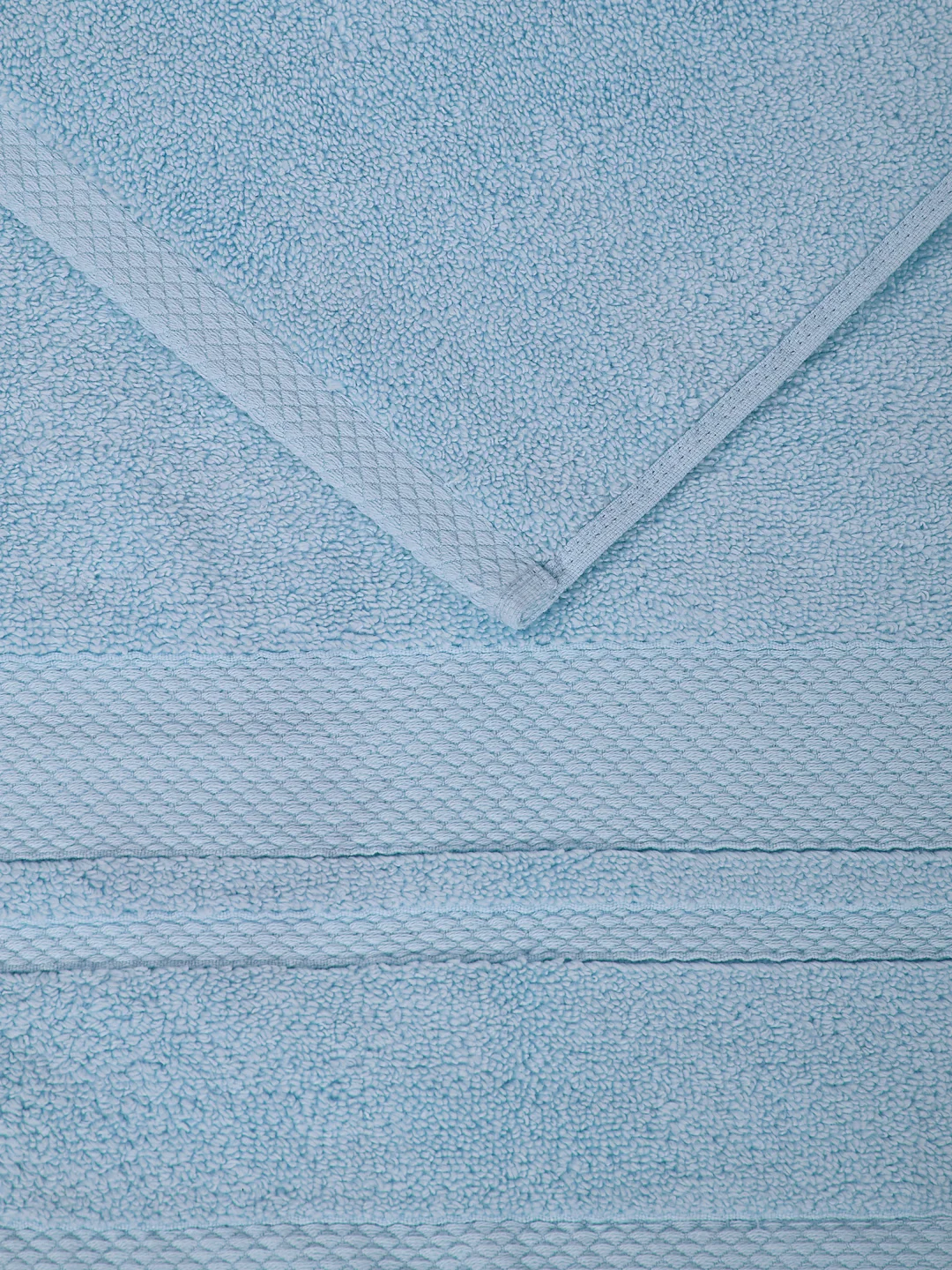 Luxury Light Blue 100% Cotton Solid 625 GSM Hand Towel Eusapia 2 Pc Set Box Pack - Image 9