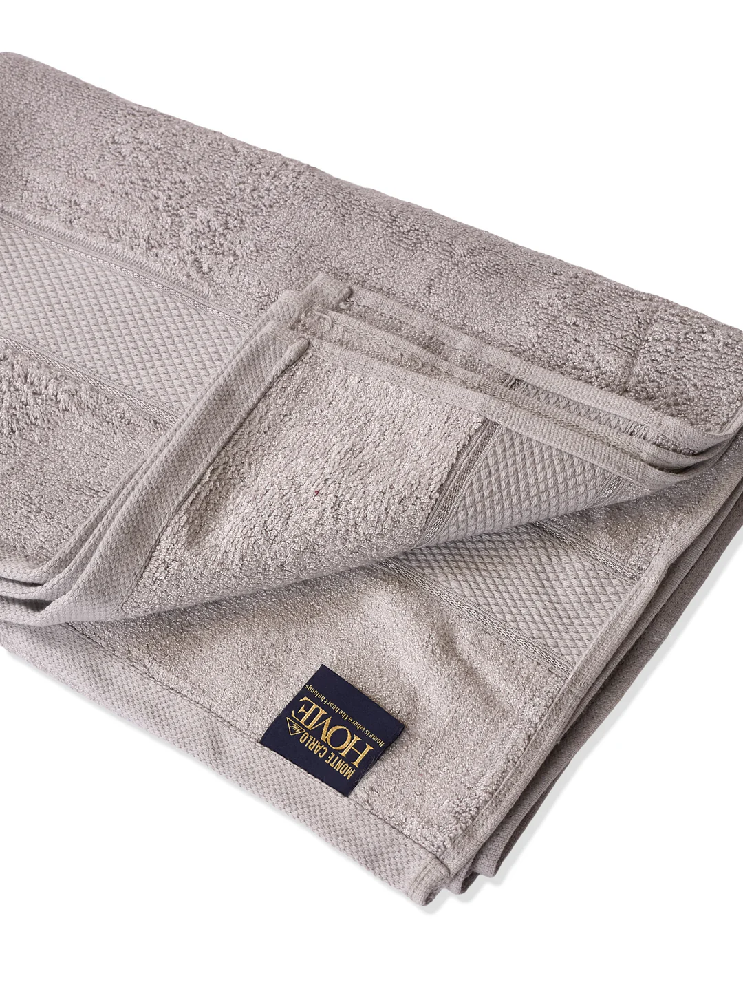 Luxury Light Grey Bamboo Cotton Solid 600 GSM Bath Towel Eco Bamboo 1 Pc Pvc Pack - Image 5