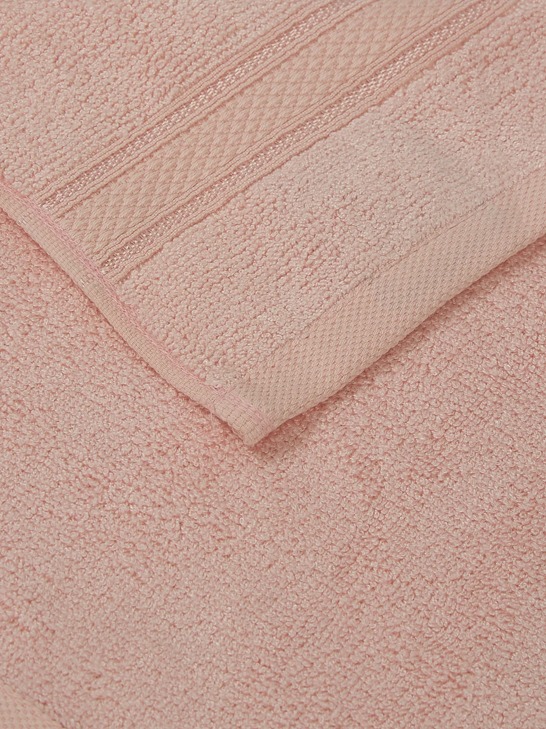 Luxury Light Pink Solid 600 GSM Face Towel 4 Pc Set (Eco Bamboo Collection) - Image 5