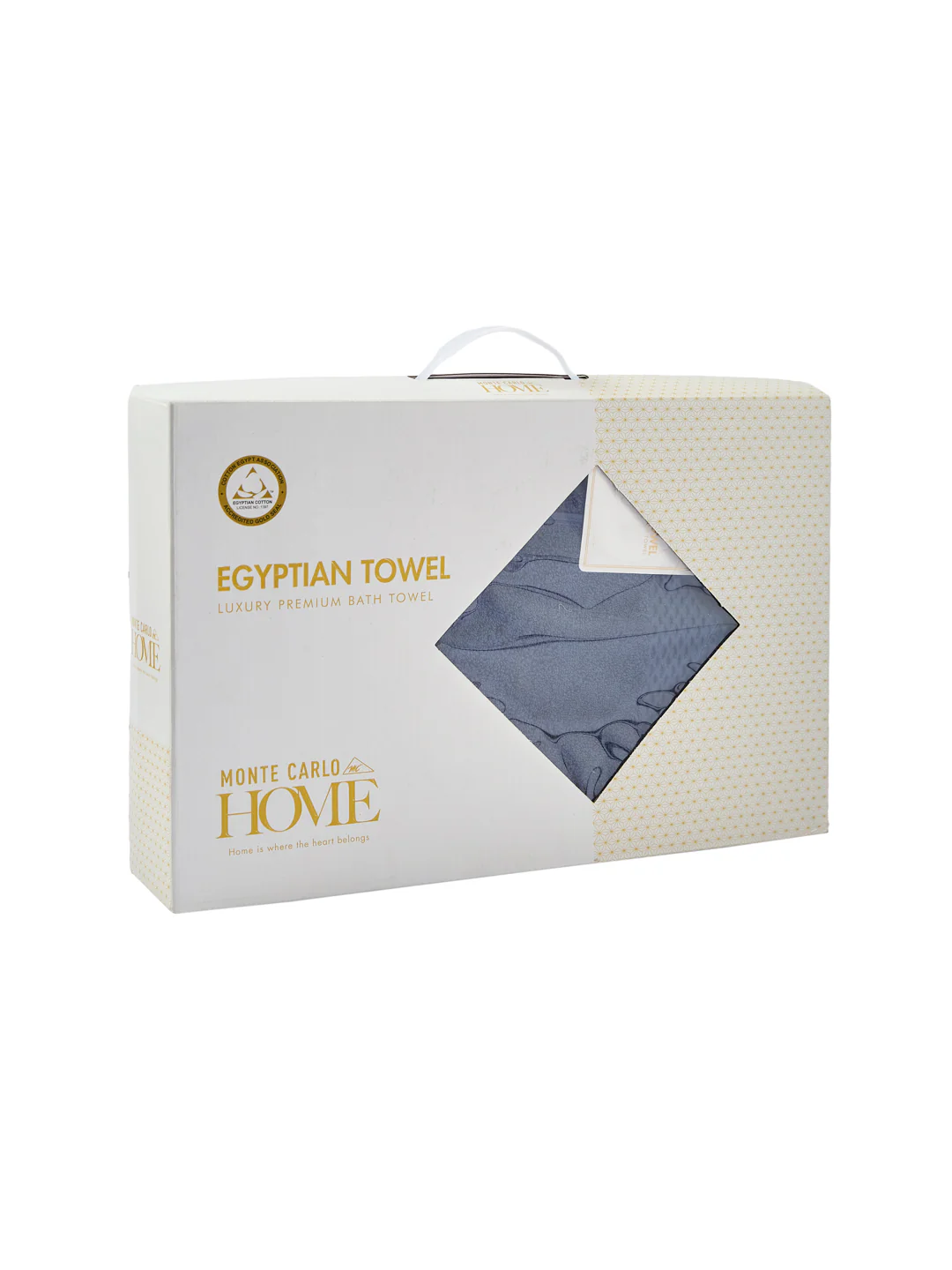 Luxury Navy Blue 100% Cotton Solid 650 GSM Bath Towel Egyptian 1 Pc Box Pack - Image 9