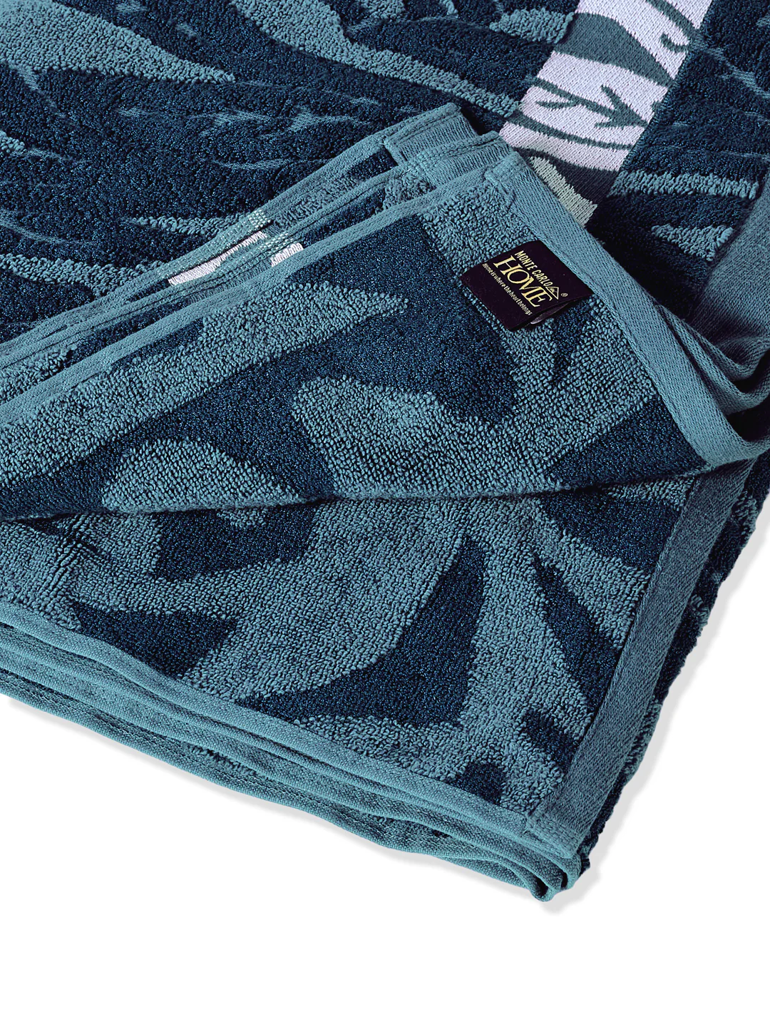 Luxury Navy Blue Bamboo Cotton Self Design 630 GSM Bath Towel Eco Bamboo Bliss 1 Pc Box Pack - Image 5
