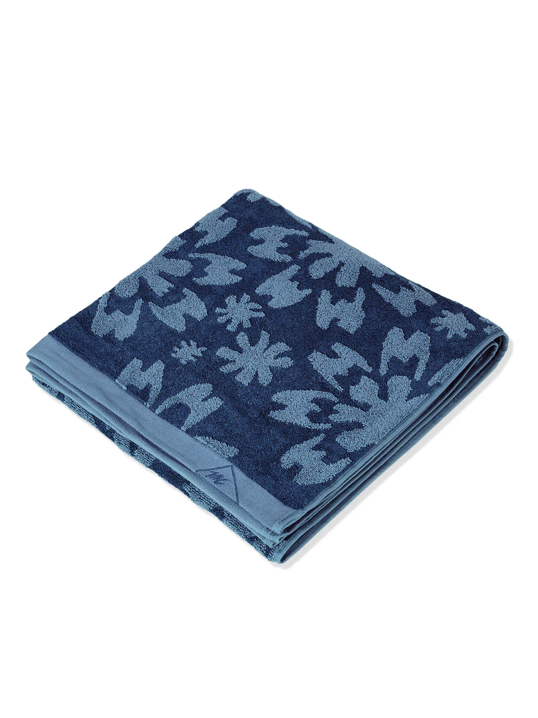 Luxury Navy Blue Bamboo Cotton Self Design 630 GSM Bath Towel Eco Bamboo Bliss 1 Pc Pvc - Image 4