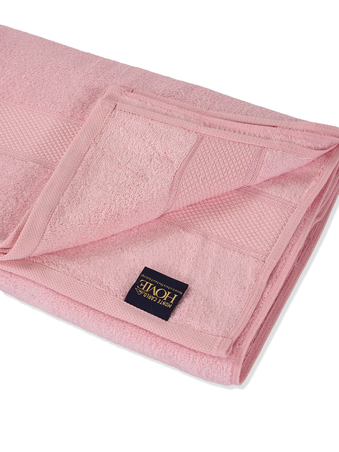 Luxury Pink Bamboo Cotton Solid 600 GSM Bath Towel Eco Bamboo 1 Pc Pvc Pack - Image 5