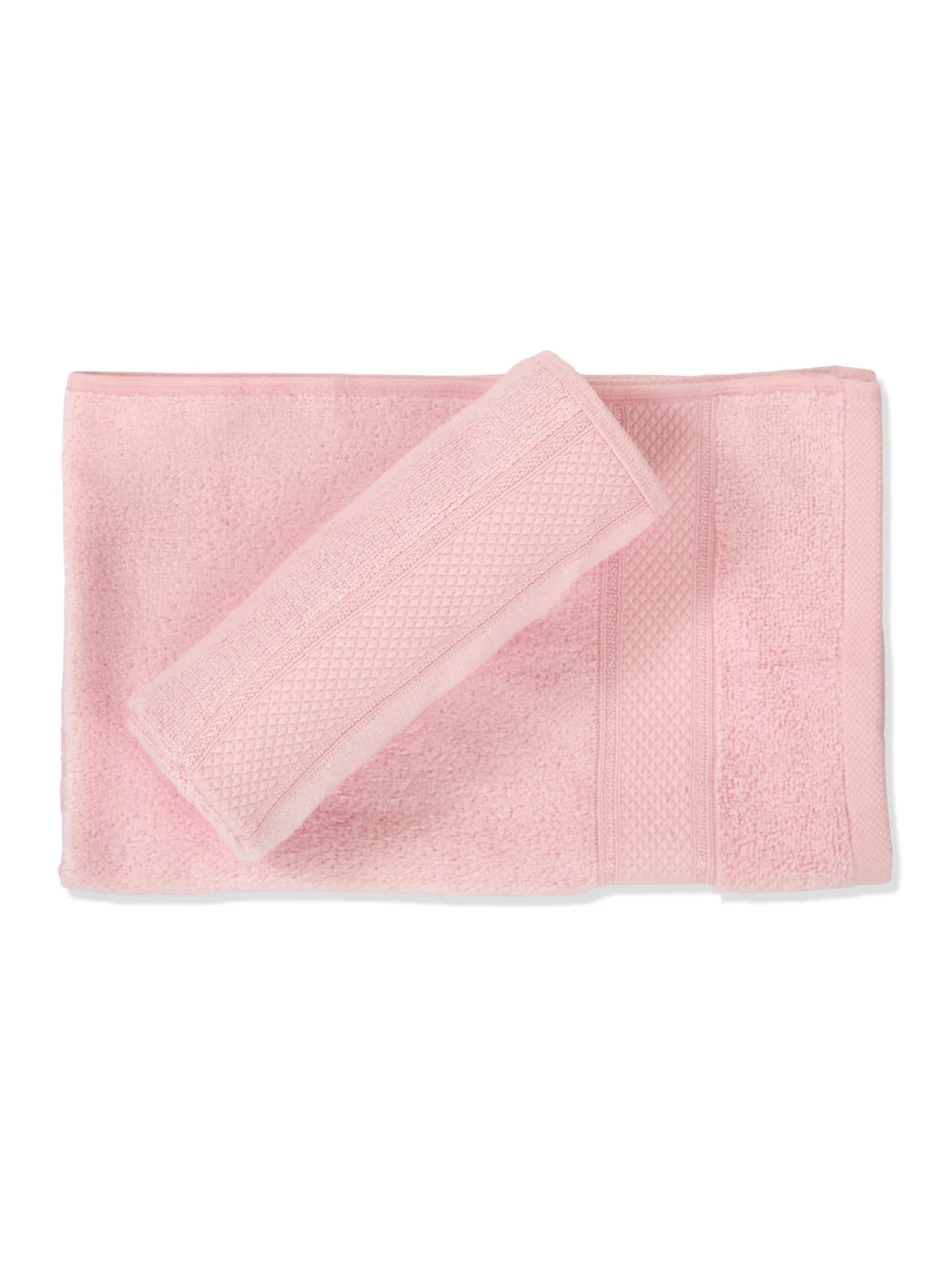 Luxury Pink Bamboo Cotton Solid 600 GSM Hand Towel Eco Bamboo 2 Pc Set Pvc Pack - Image 4