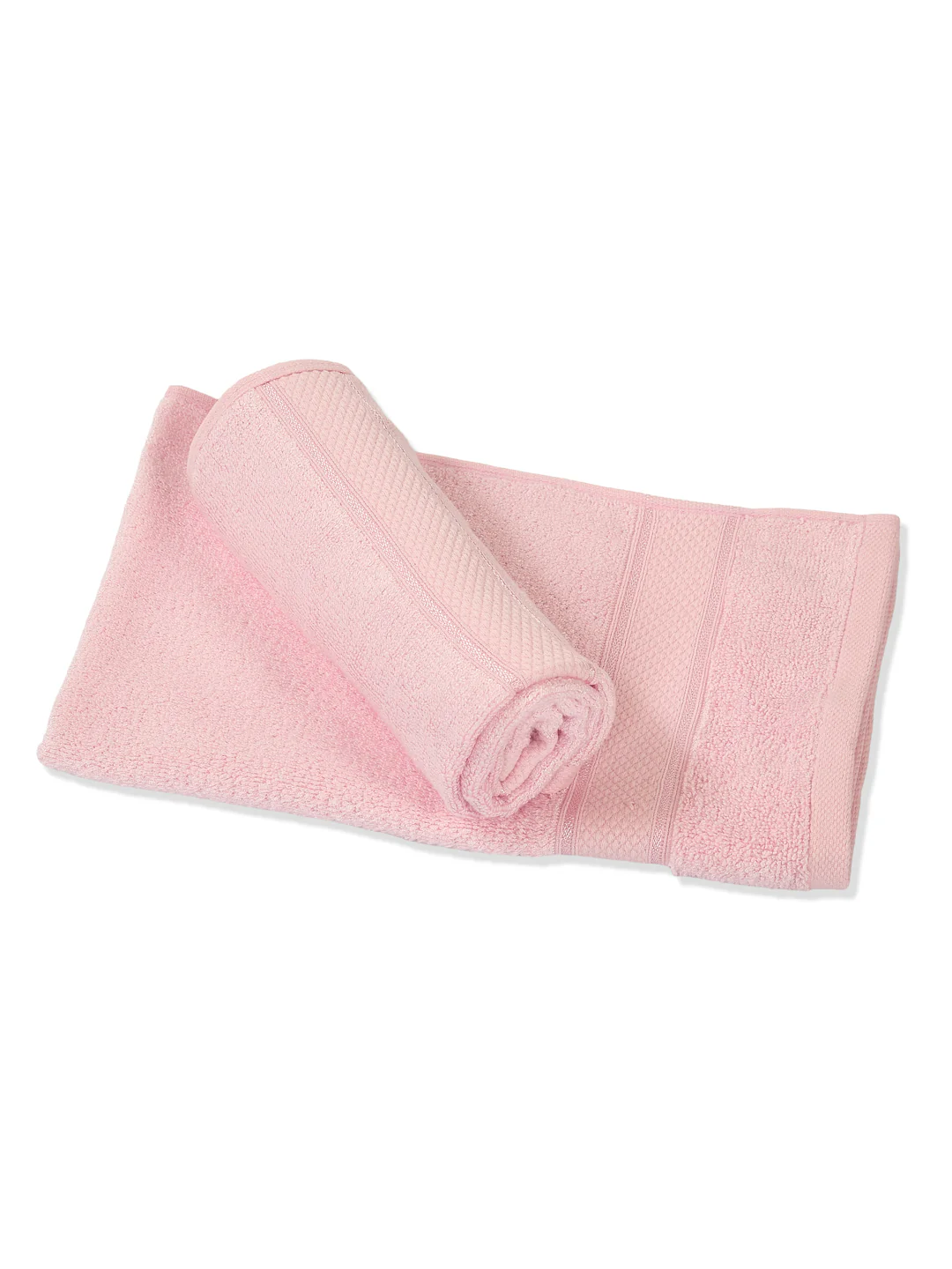 Luxury Pink Bamboo Cotton Solid 600 GSM Hand Towel Eco Bamboo 2 Pc Set Pvc Pack - Image 5