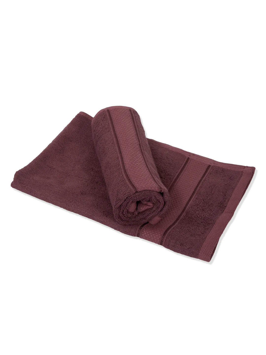 Luxury Rose Brown Bamboo Cotton Solid 600 GSM Hand Towel Eco Bamboo 2 Pc Set Pvc Pack - Image 5