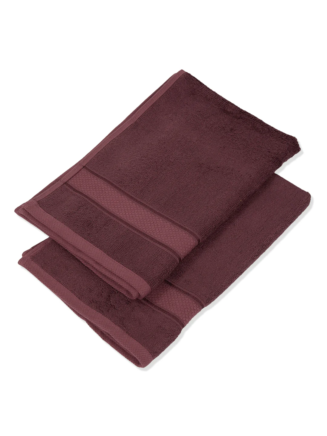 Luxury Rose Brown Bamboo Cotton Solid 600 GSM Hand Towel Eco Bamboo 2 Pc Set Pvc Pack - Image 6