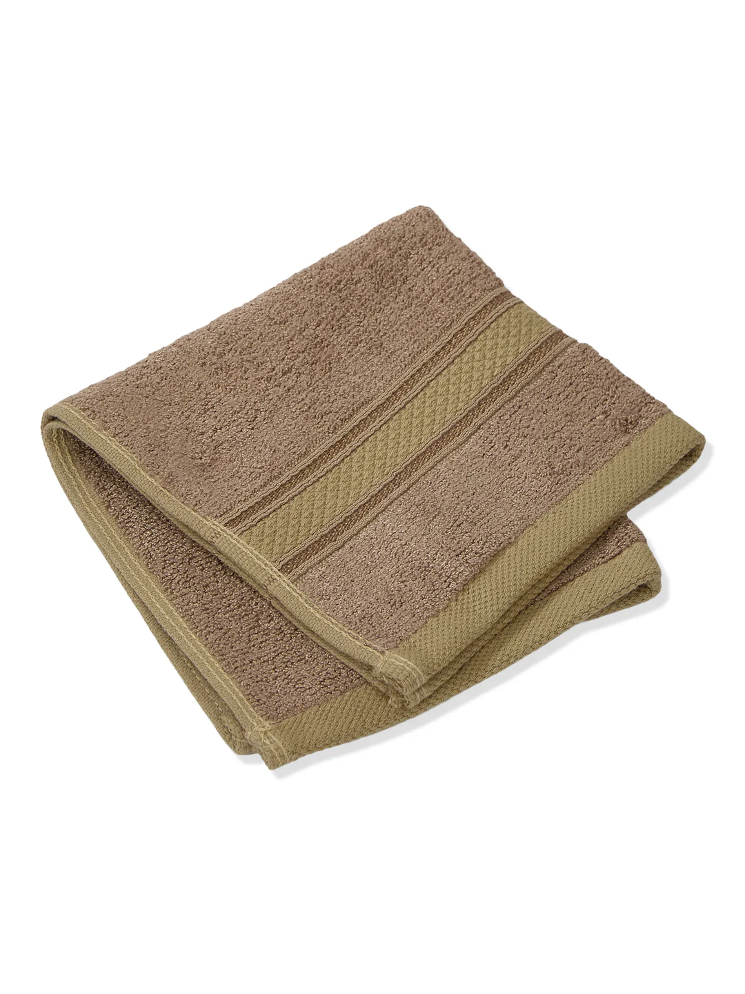 Luxury Rose Brown Solid 600 GSM Face Towel 4 Pc Set (Eco Bamboo Collection) - Image 3