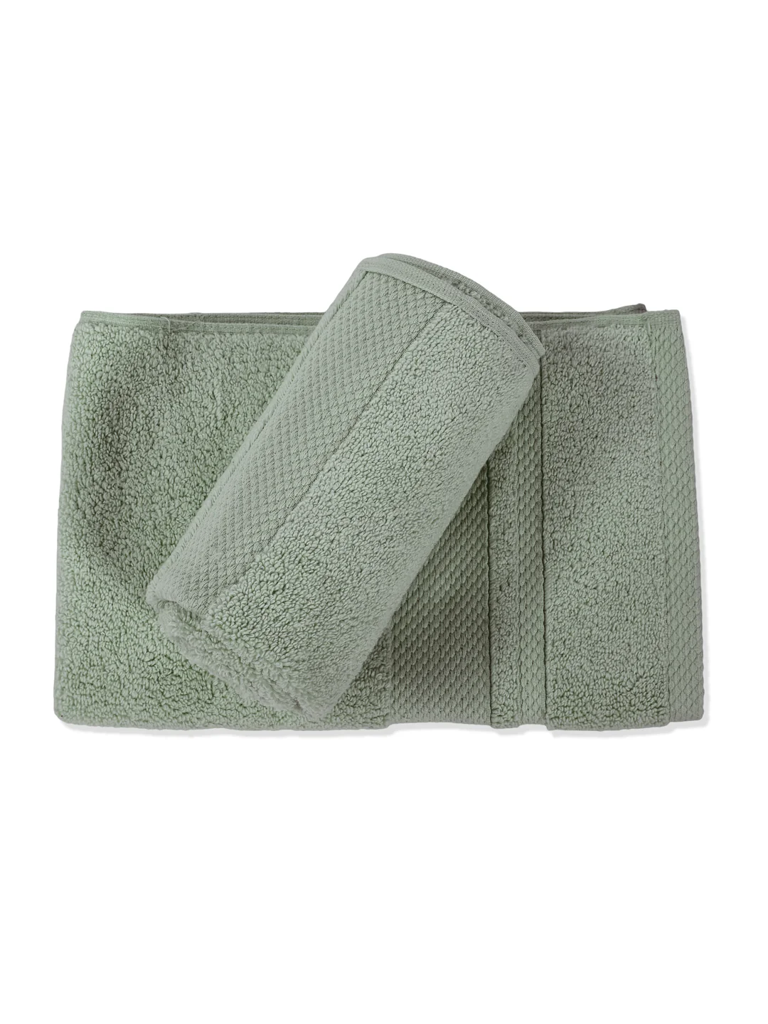 Luxury Sea Green 100% Cotton Solid 625 GSM Hand Towel Eusapia 2 Pc Set Box Pack - Image 4