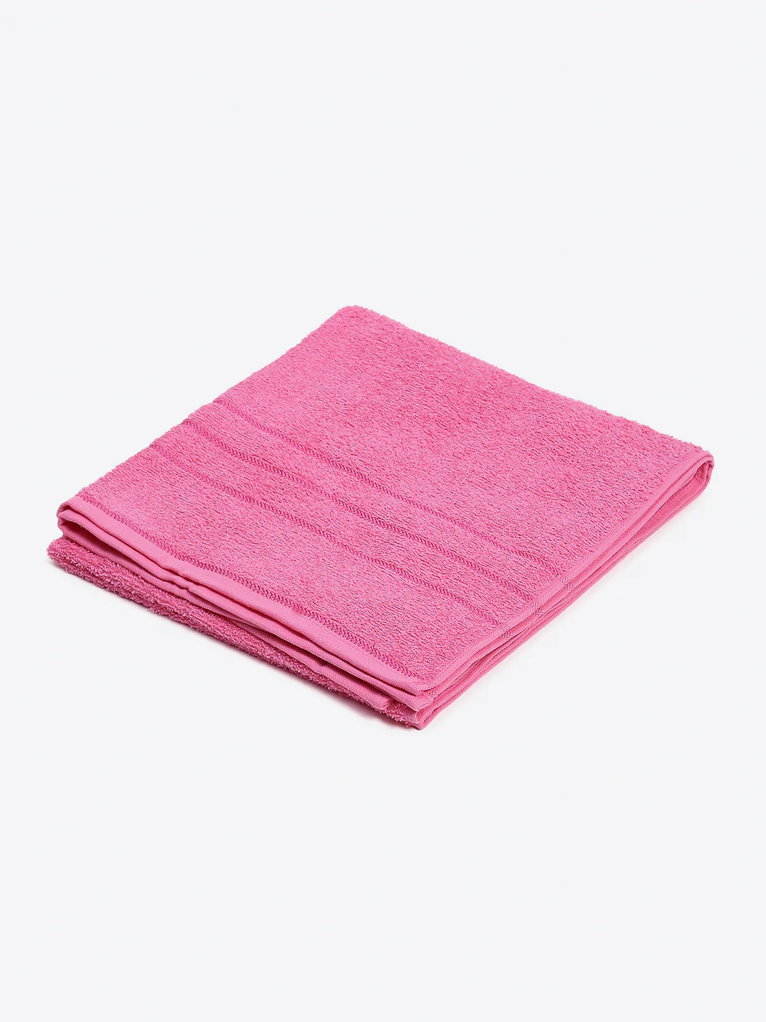 Magenta Cotton Solid 350 GSM Bath Towel (Soho) - Image 2