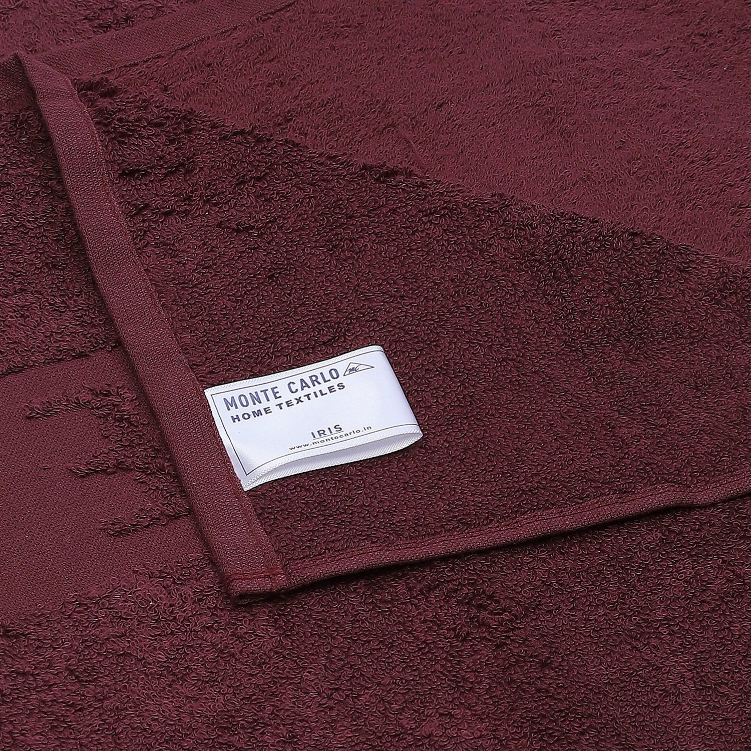 Maroon Cotton 525 GSM Bath Towel - Image 4