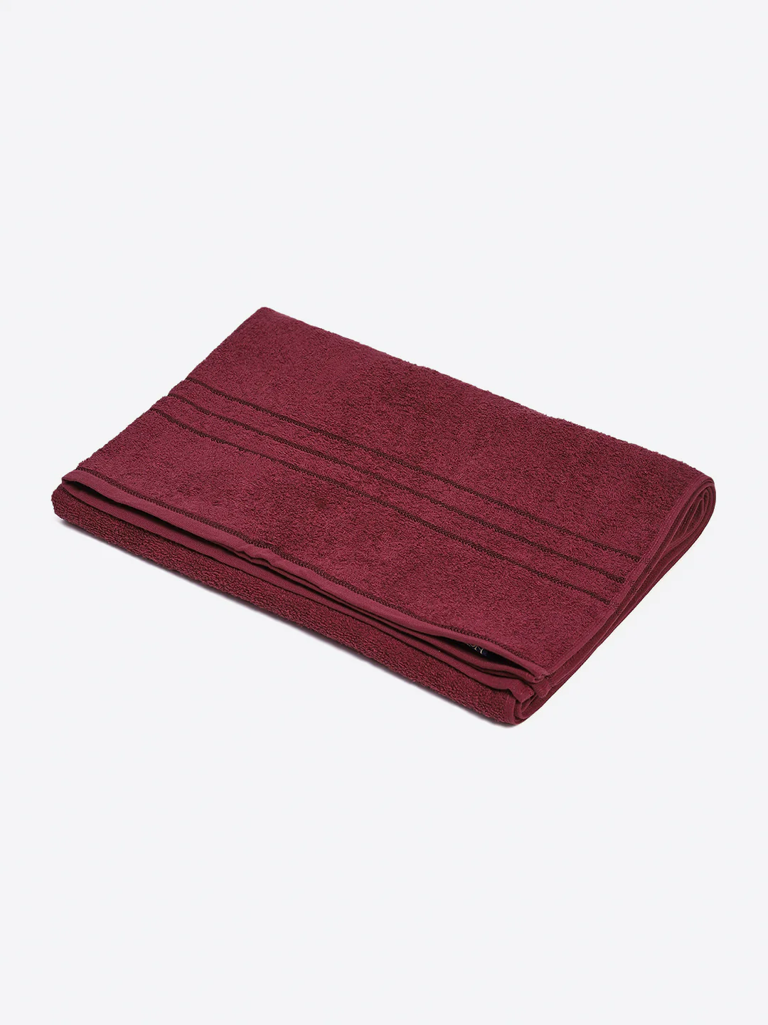 Maroon Cotton Solid 350 GSM Car Towel (Soho) - Image 2