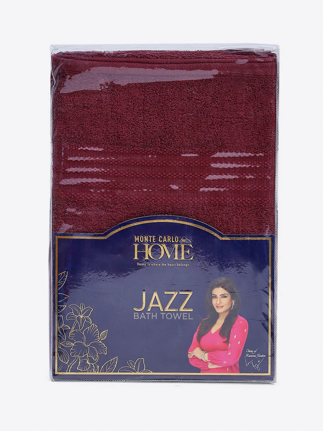 Maroon Cotton Solid 400 GSM Bath Towel (Jazz) - Image 5