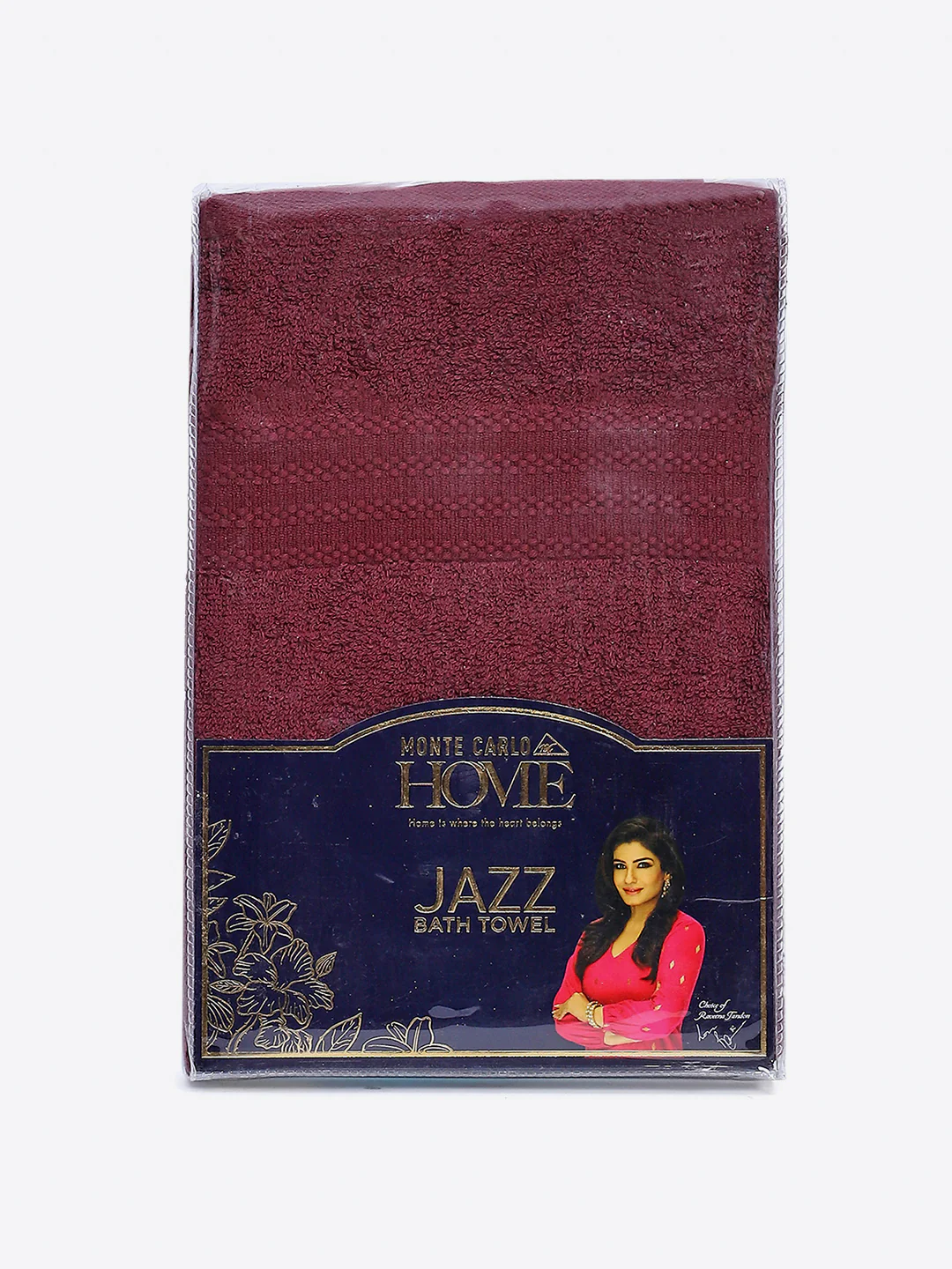 Maroon Cotton Solid 400 GSM Bath Towel (Jazz) - Image 5