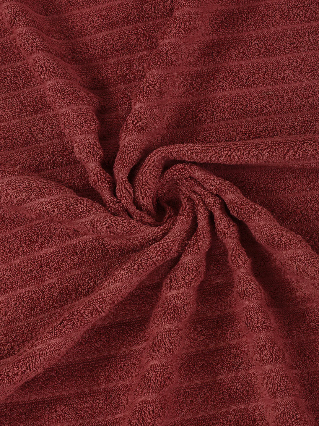 Maroon & Pink 100% Cotton Solid 500 GSM Bath Towel Sensations 4 Pc Set Gifting Box Pack - Image 12
