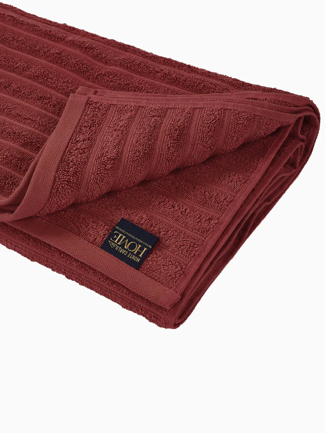 Maroon & Pink 100% Cotton Solid 500 GSM Bath Towel Sensations 4 Pc Set Gifting Box Pack - Image 7