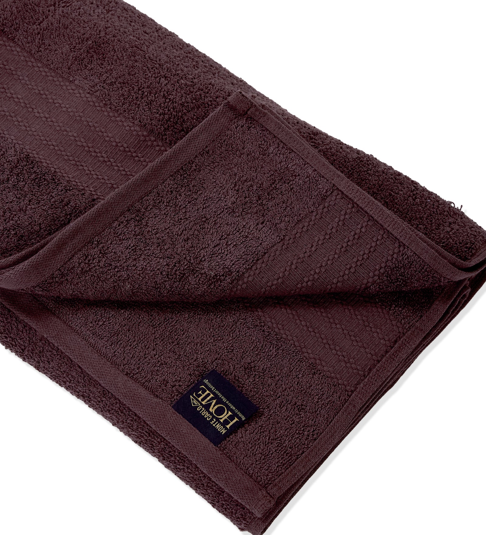 Maroon Pure Cotton Solid 380 GSM Bath Towel 1 Piece (Jazz Collection) - Image 5