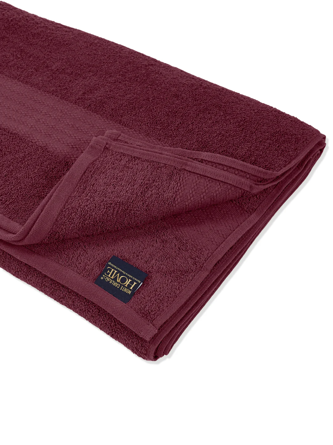 Maroon Pure Cotton Solid 380 GSM Car Towel 1 Piece (Jazz Collection) - Image 4