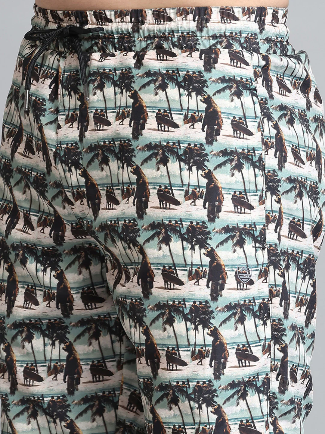 Men Beige Printed Short - Image 6