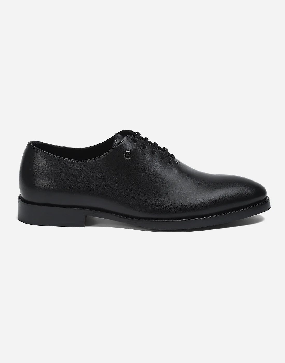Men Black Lace Up Genuine Leather Formal Oxfords - Image 5