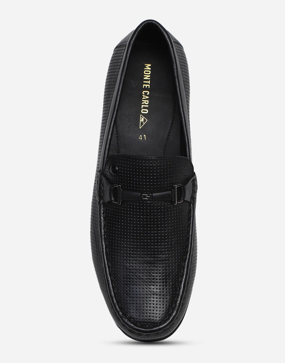 Men Black Slip on Genuine Leather Penny Loafers - Image 5