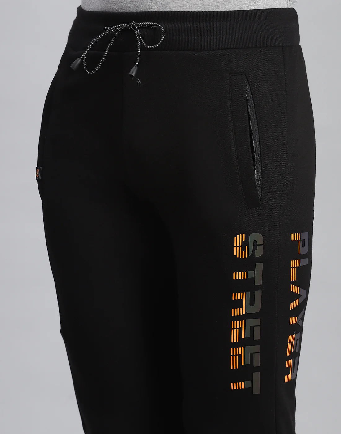 Men Black Printed Regular Fit Winter Lower - Image 6