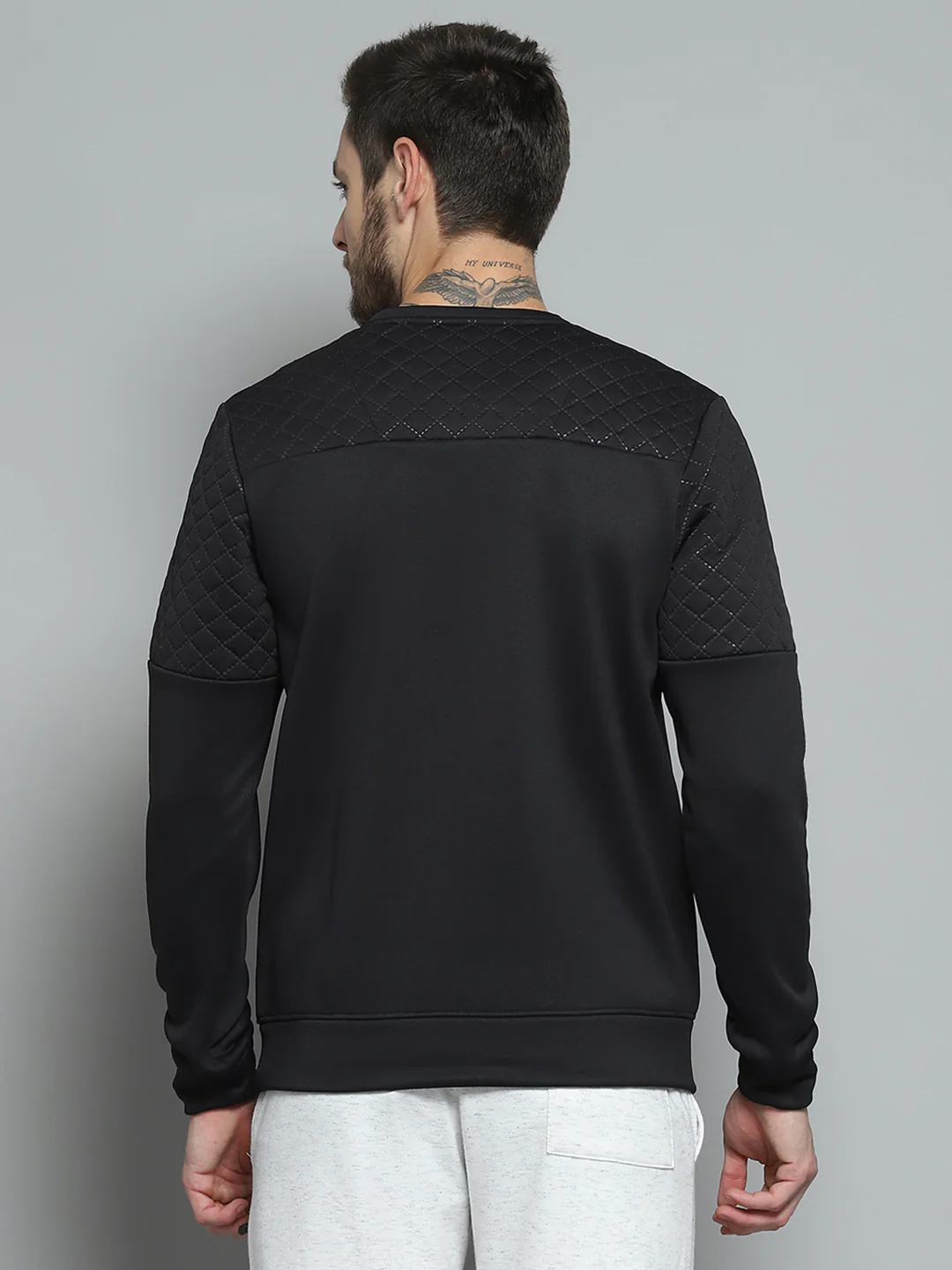 Rock.it Men Black Printed Round Neck Full Sleeve Sweatshirt - Image 5