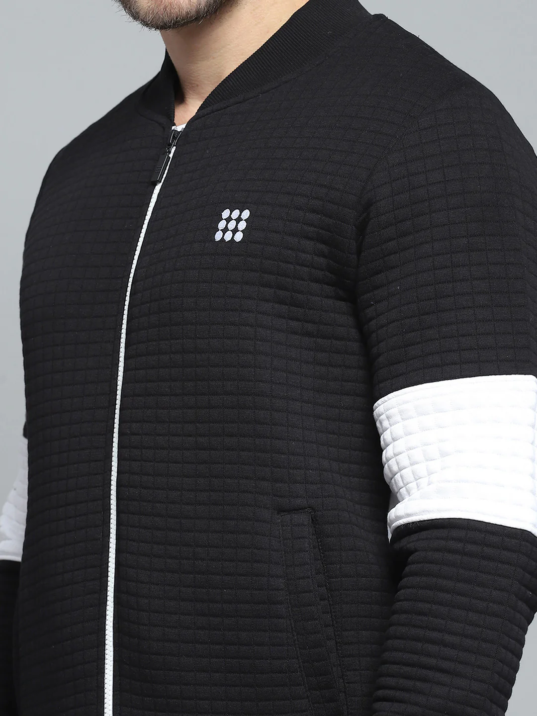 Rock.it Men Black Printed Round Neck Full Sleeve Winter Tracksuit - Image 7