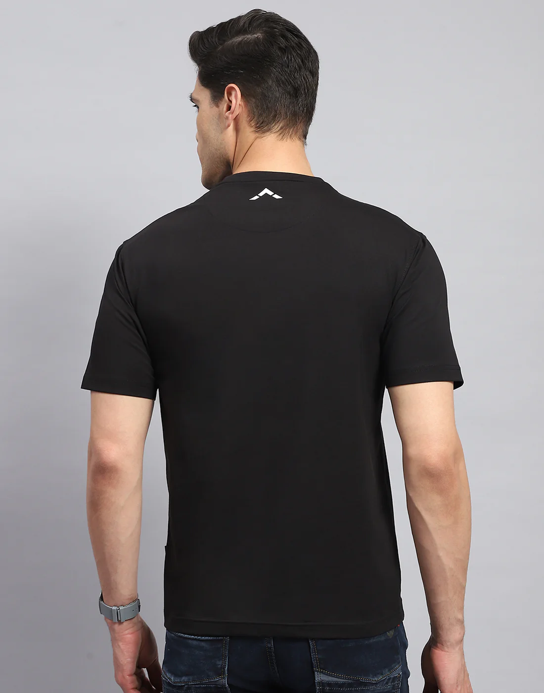 Rock.it Men Black Printed Round Neck Half Sleeve T-Shirt - Image 5