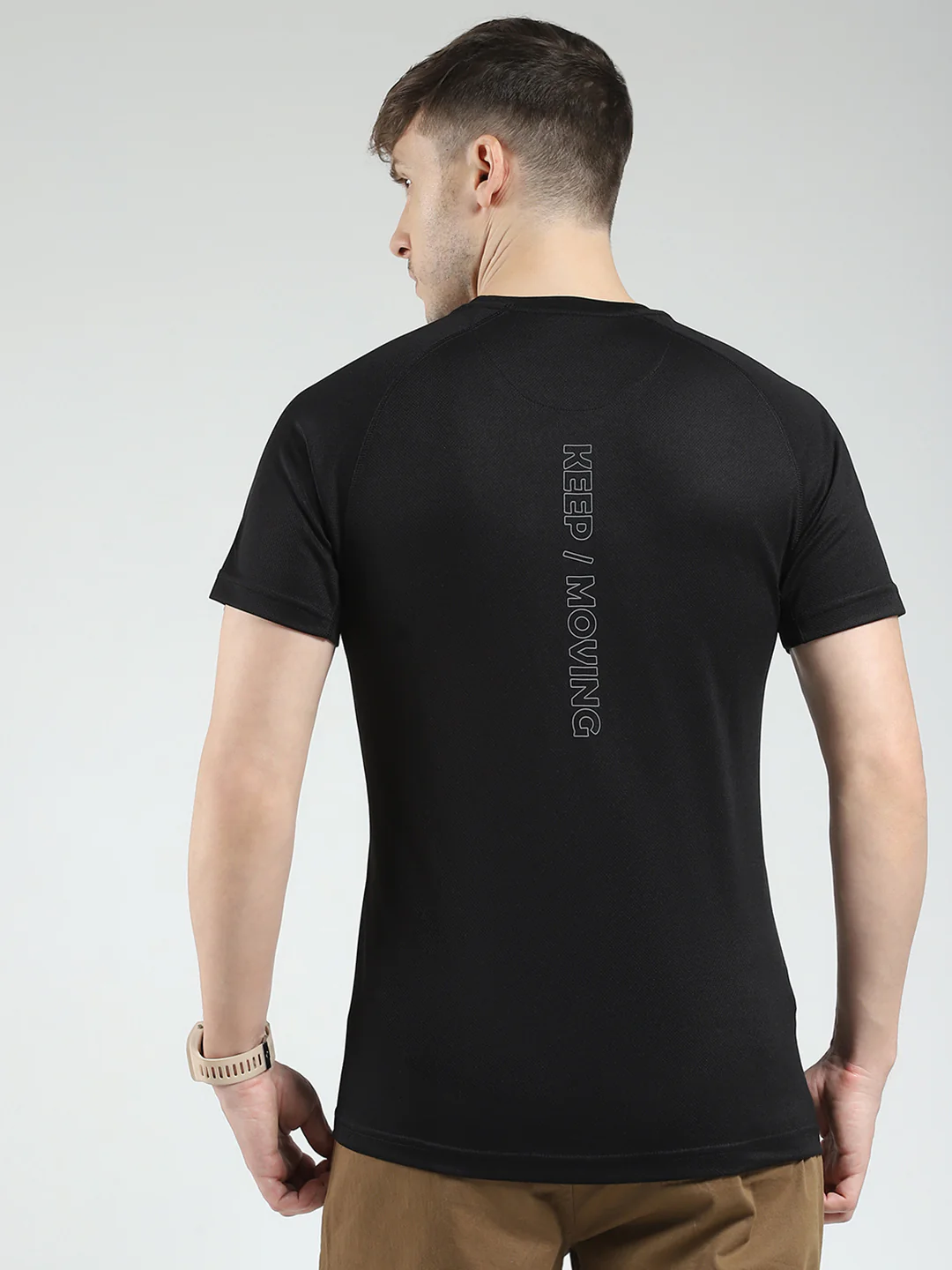 Rock.it Men Black Printed Round Neck Half Sleeve T-Shirt - Image 5