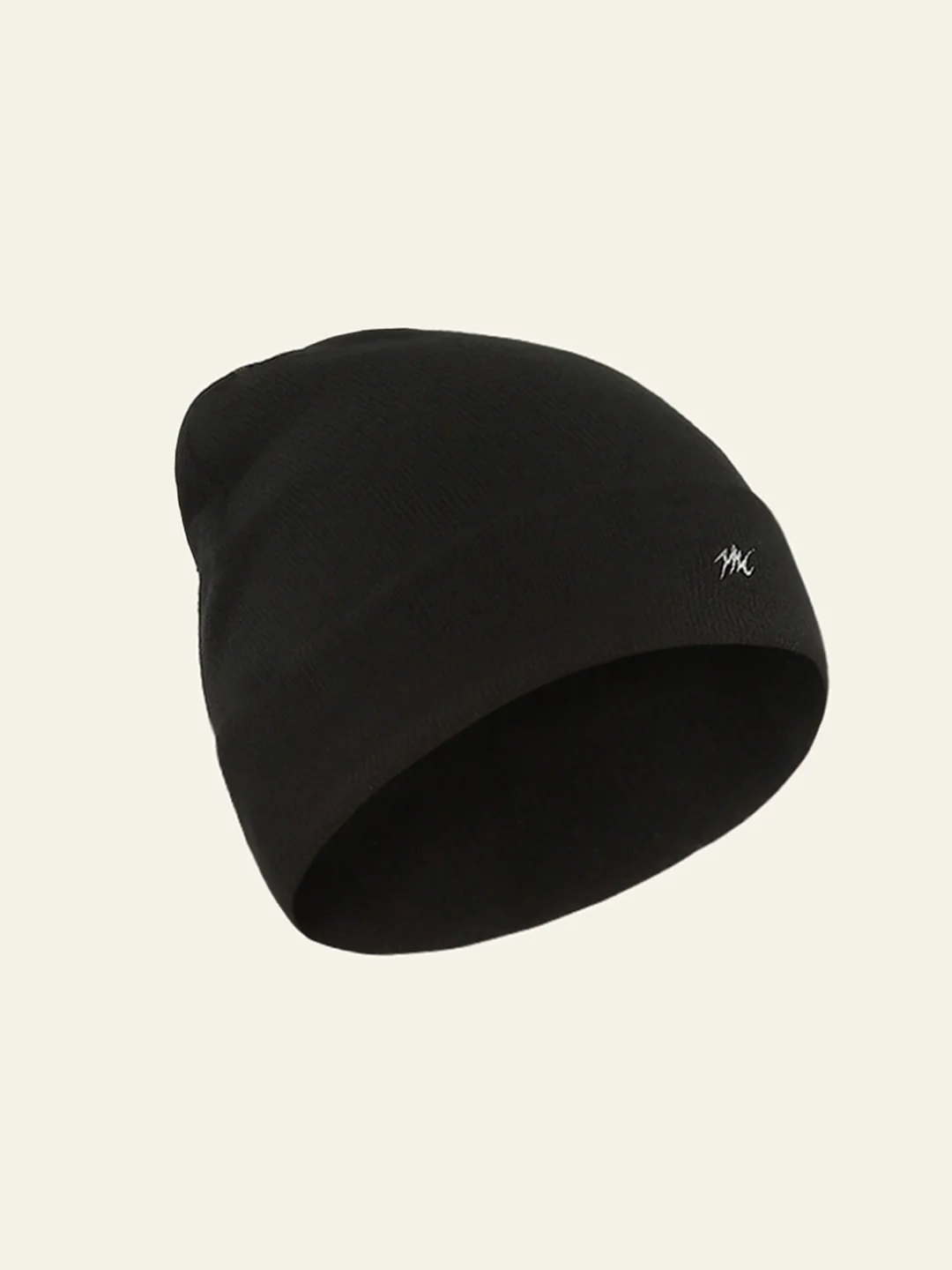 Men Black Self Design Cap - Image 2