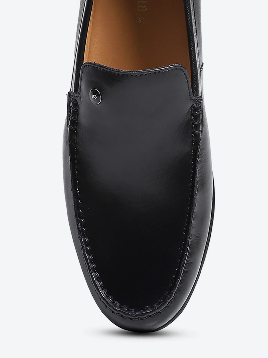 Monte Carlo Black Casual Slip on Leather Loafers for Men - Image 9