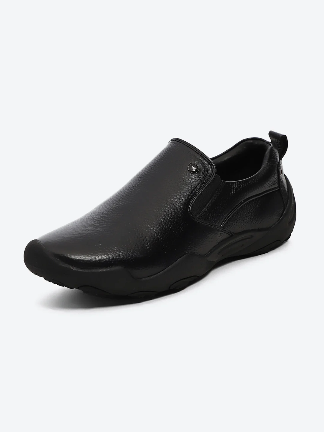 Men Black Slip on Genuine Leather Shoes - Image 3