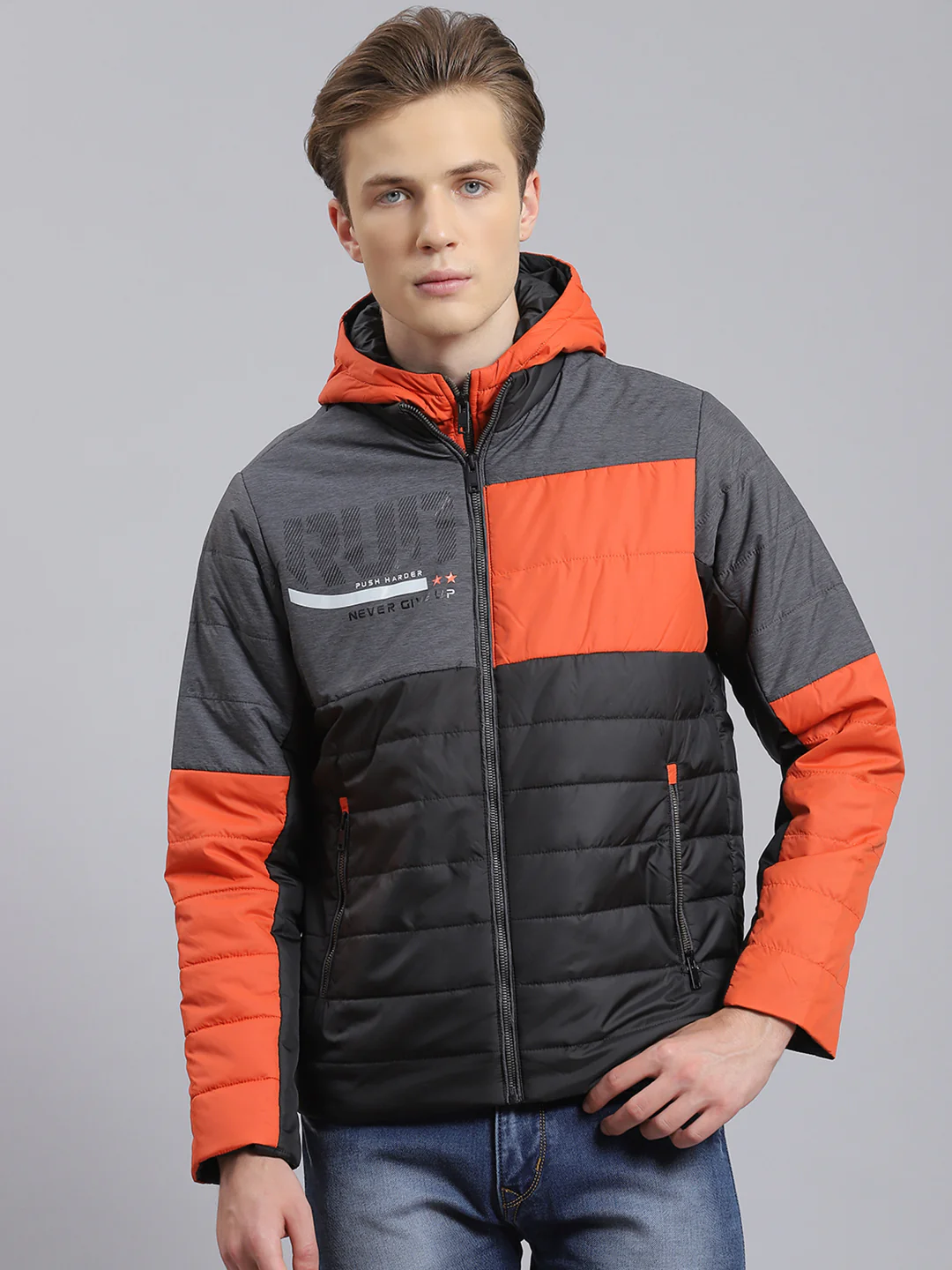 Men Black Solid Hooded Full Sleeve Jacket - Image 5