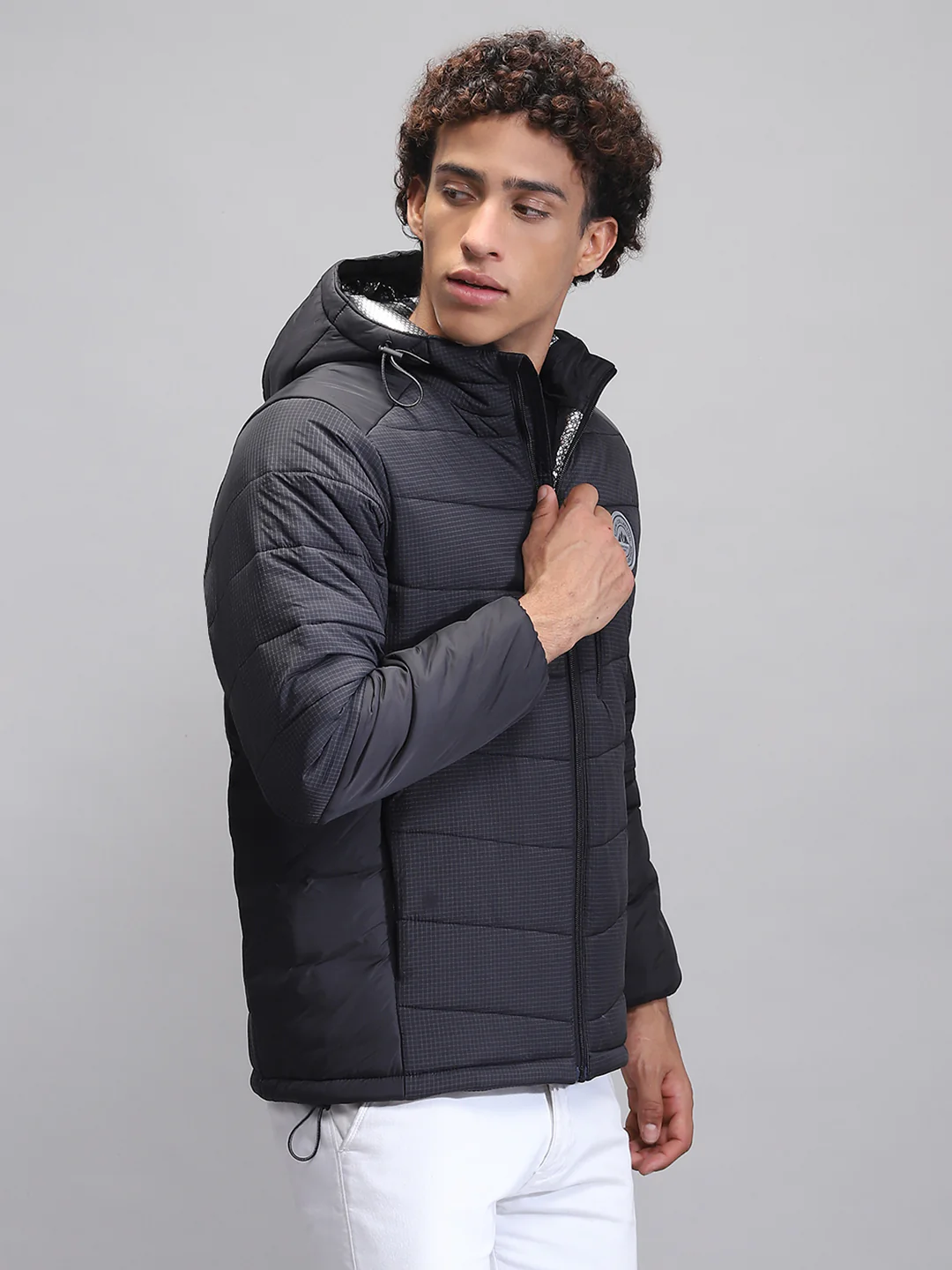 Rock.it Men Black Solid Hooded Full Sleeve Jacket - Image 4