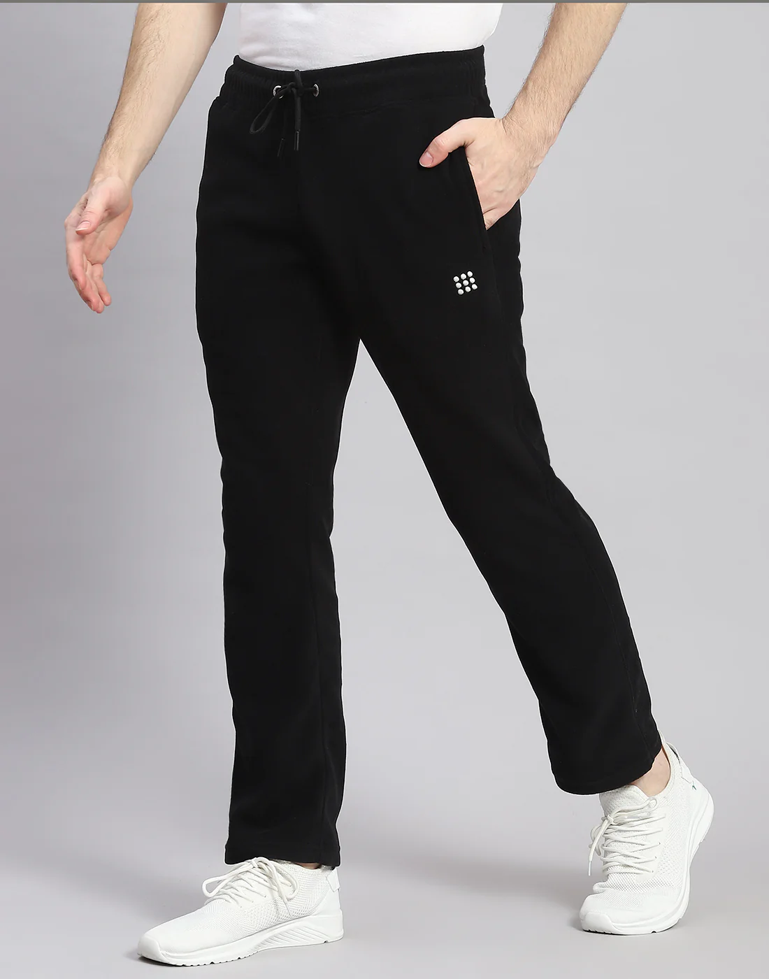Rock.it Men Black Solid Hooded Full Sleeve Tracksuit - Image 8
