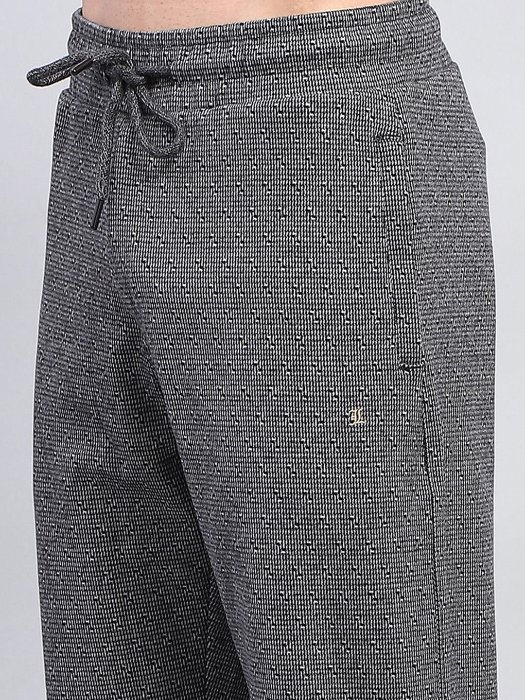 Men Black Solid Regular Fit Lower - Image 6