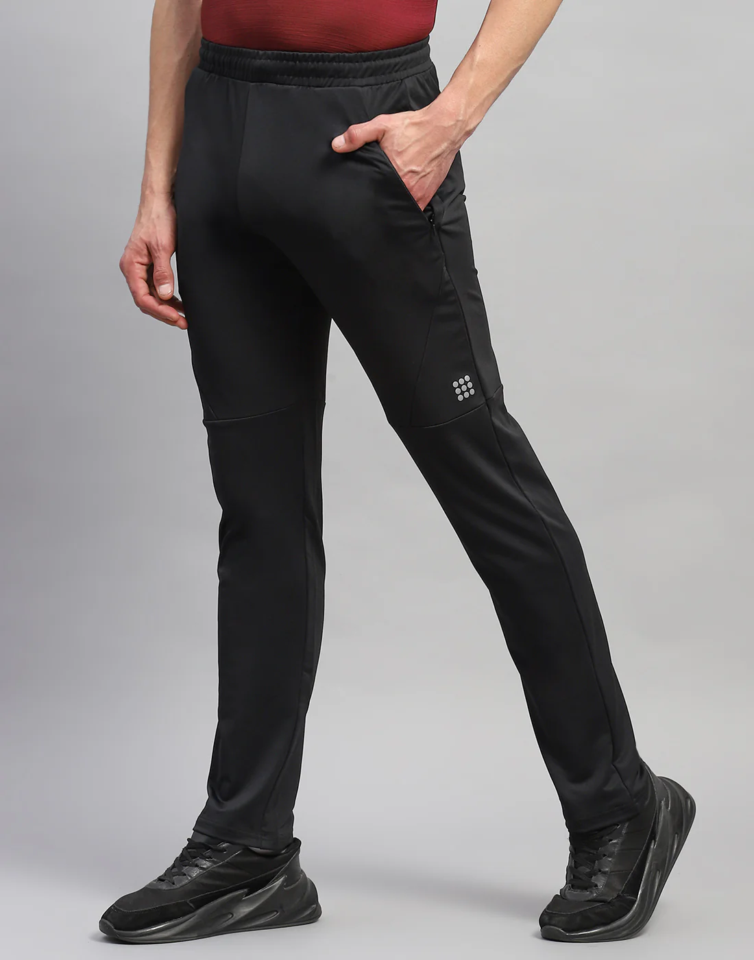 Rock.it Men Black Solid Regular Fit Lower - Image 3