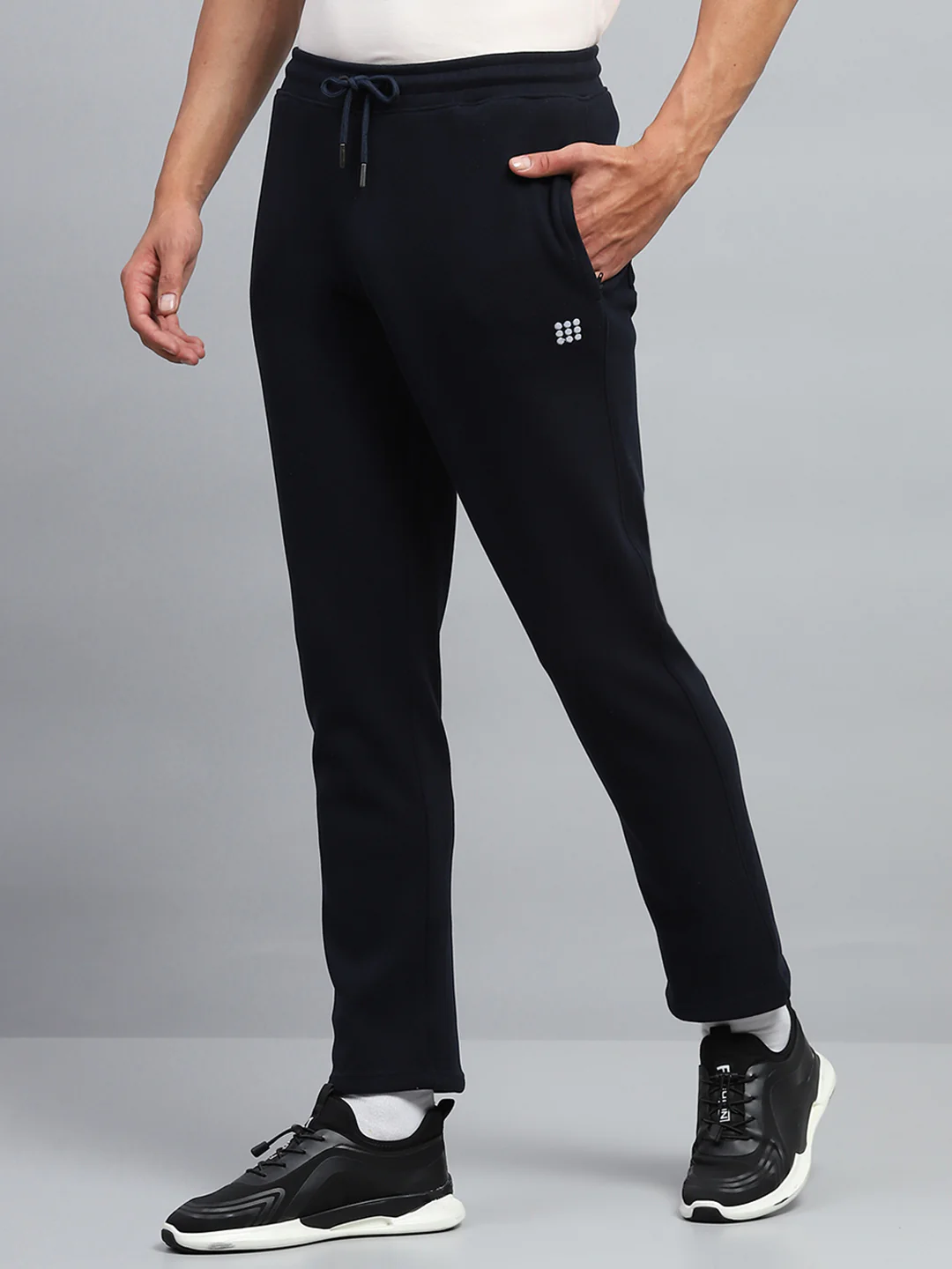 Rock.it Men Black Solid Regular Fit Lower - Image 3