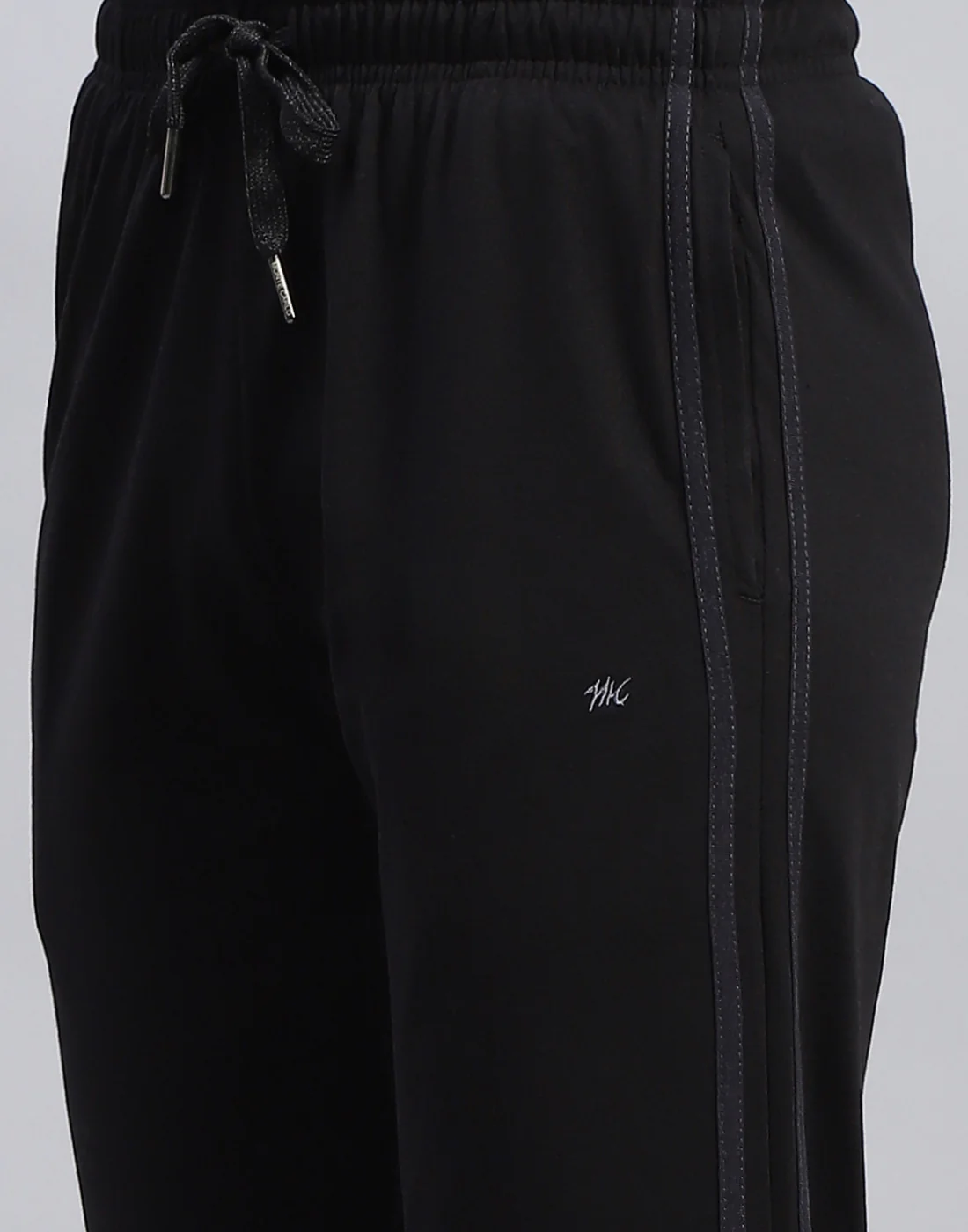 Men Black Solid Regular Fit Lower - Image 6