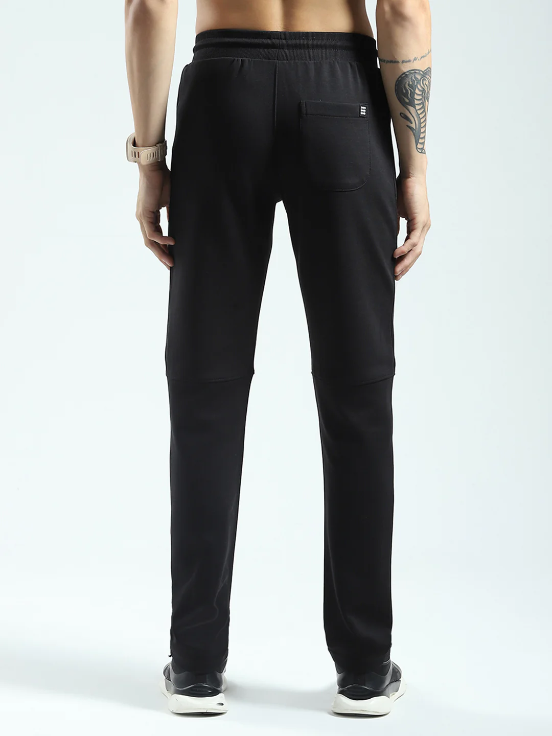 Rock.it Men Black Solid Regular Fit Lower - Image 5