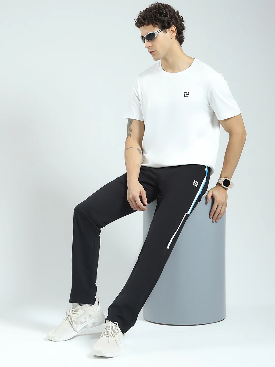 Rock.it Men Black Solid Regular Fit Lower - Image 2